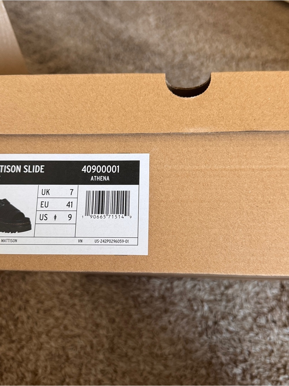 Dr. Martens Black Mattison Slide Sandals (NWB) - Picture 7 of 8
